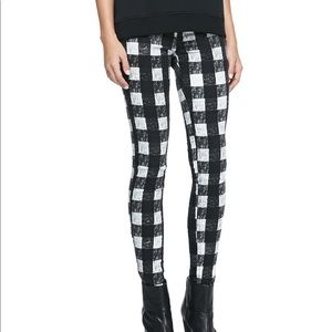 Rag n Bone Plaid Moto Jeans. Sz 28